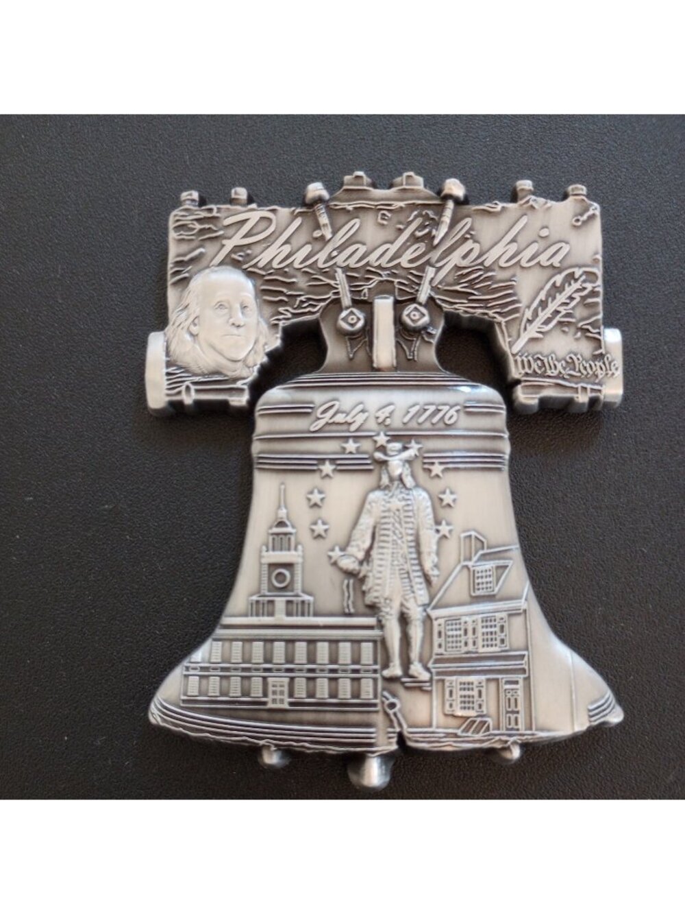 Liberty Bell Philadelphia Fridge Magnet Refrigerator Benjamin Franklin PA Metal